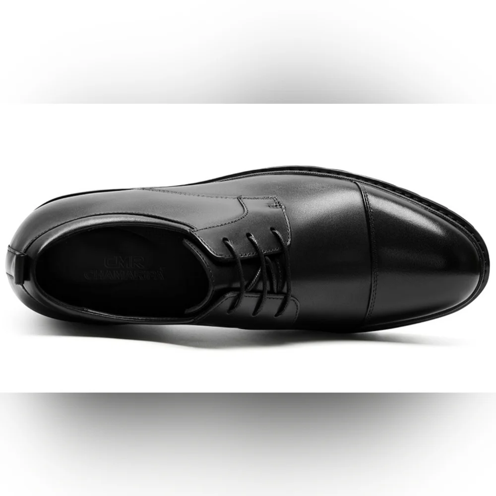 New CMR Men's Chamaripa Height Increasing Leather Oxford Shoes